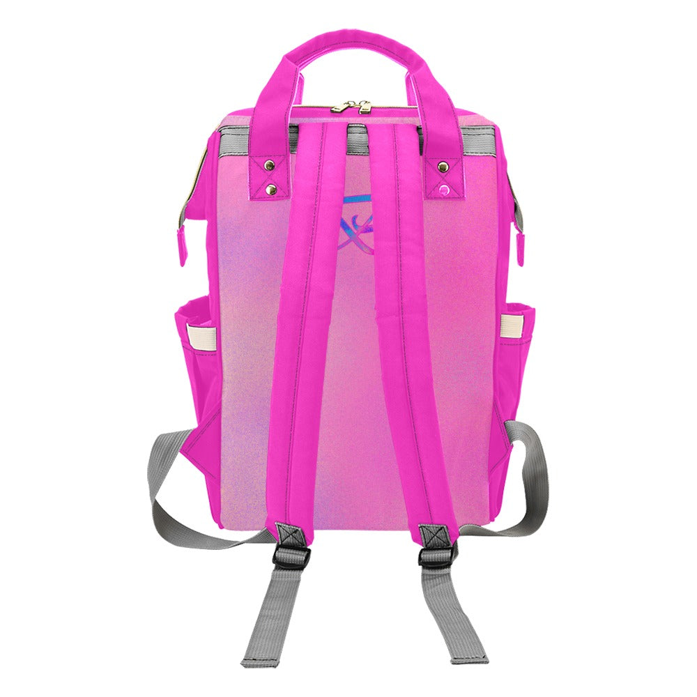 Sac À Dos Multiusage Motif Bleu Rose Profond B Couleur Rose Dégradée Bagaléa