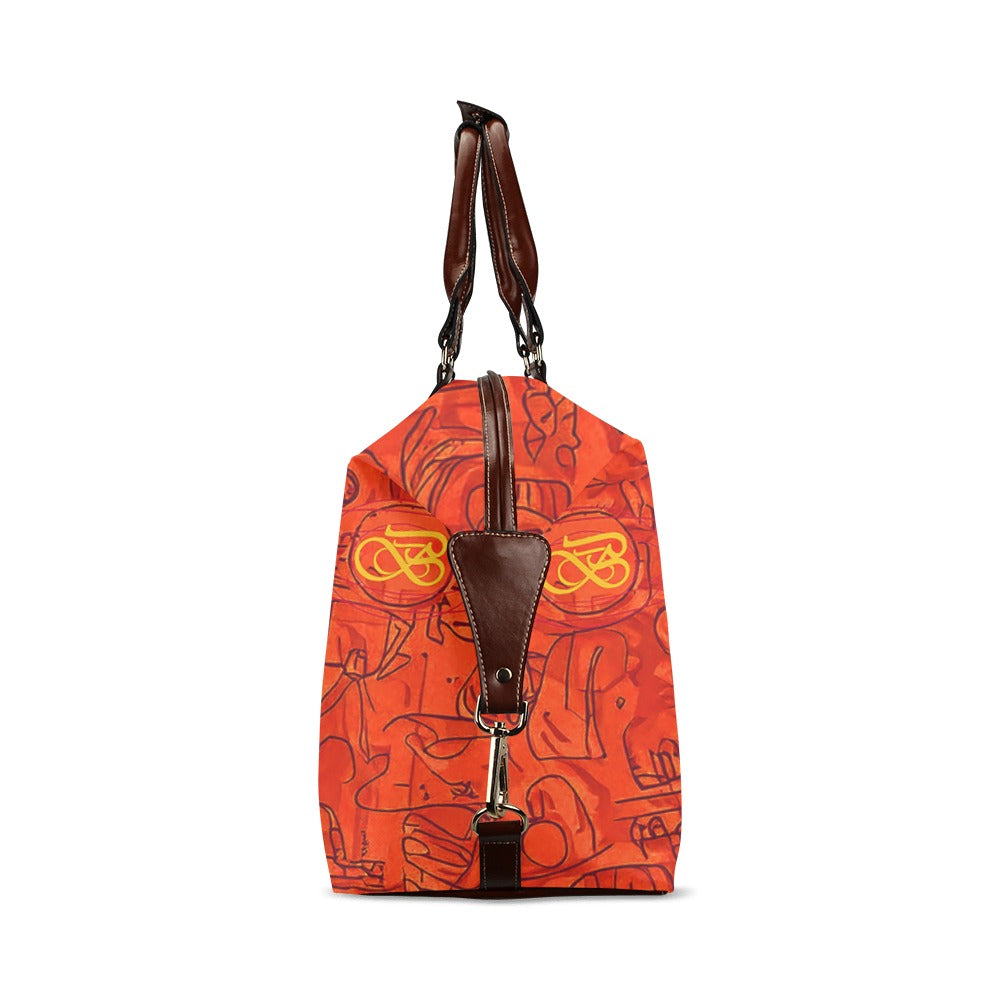 Sac motifs rouge orange Bagaléa