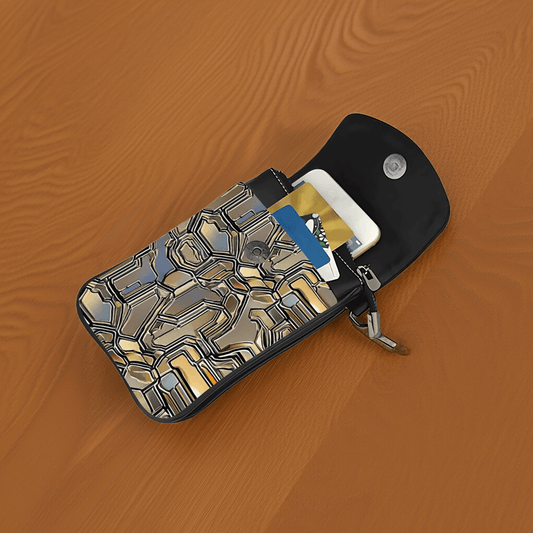 Sac bandoulière téléphone femme – Petit sac à main pratique avec compartiments – Idéal smartphone, cartes, clés