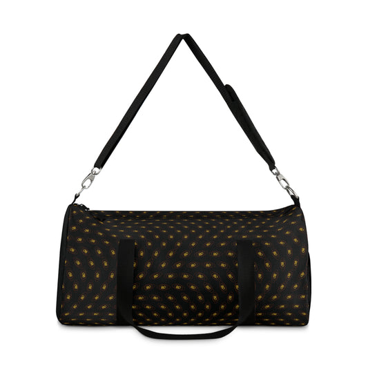 Sac de sport en toile noir à motifs - Bagaléa