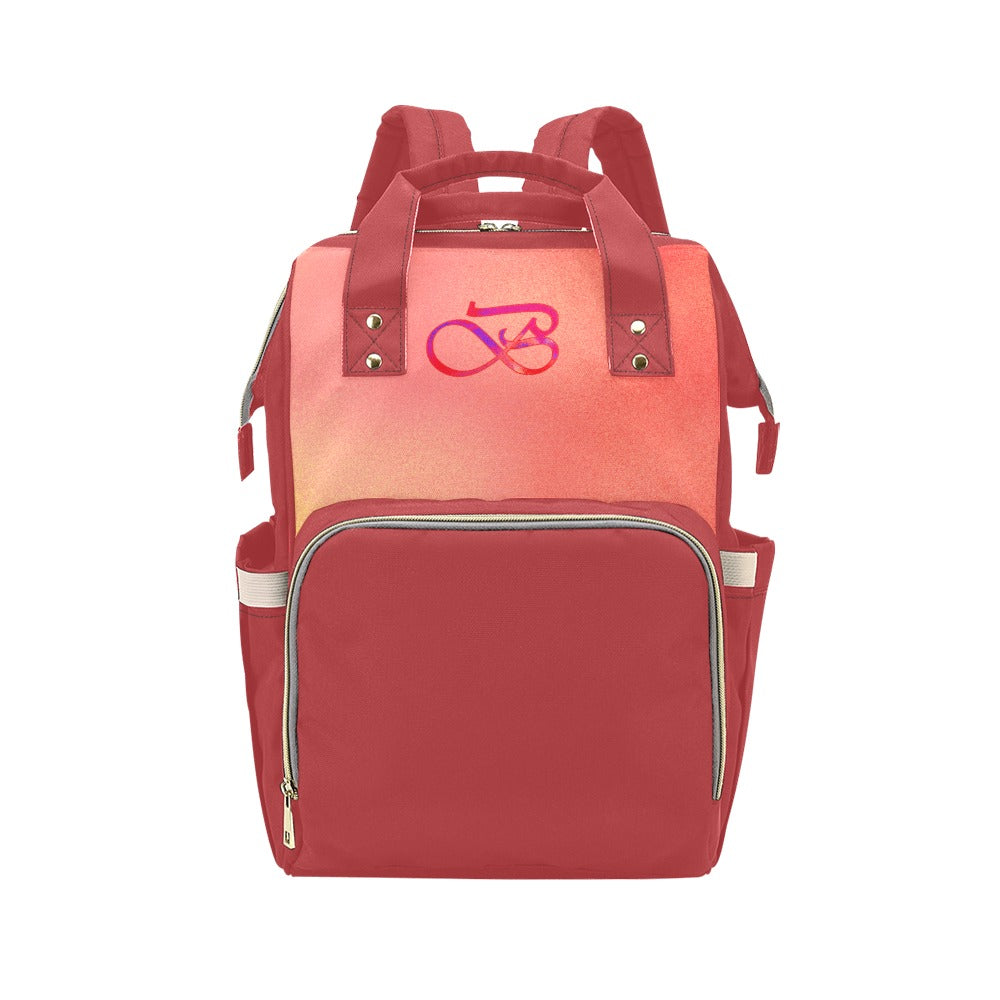 Sac à dos multiusage motif couleur saumoné Inkedjoy