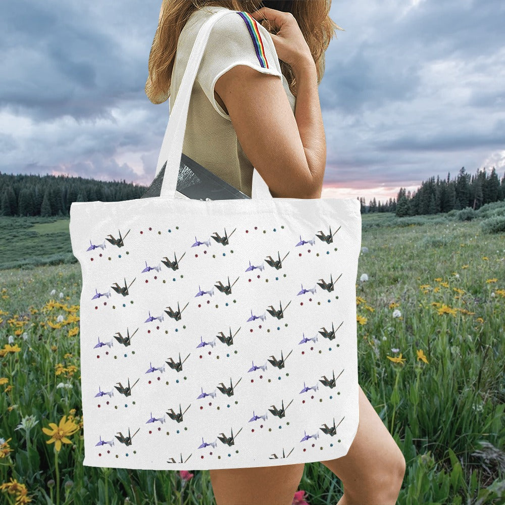 Large Sac Fourre-Tout En Toile - Origami