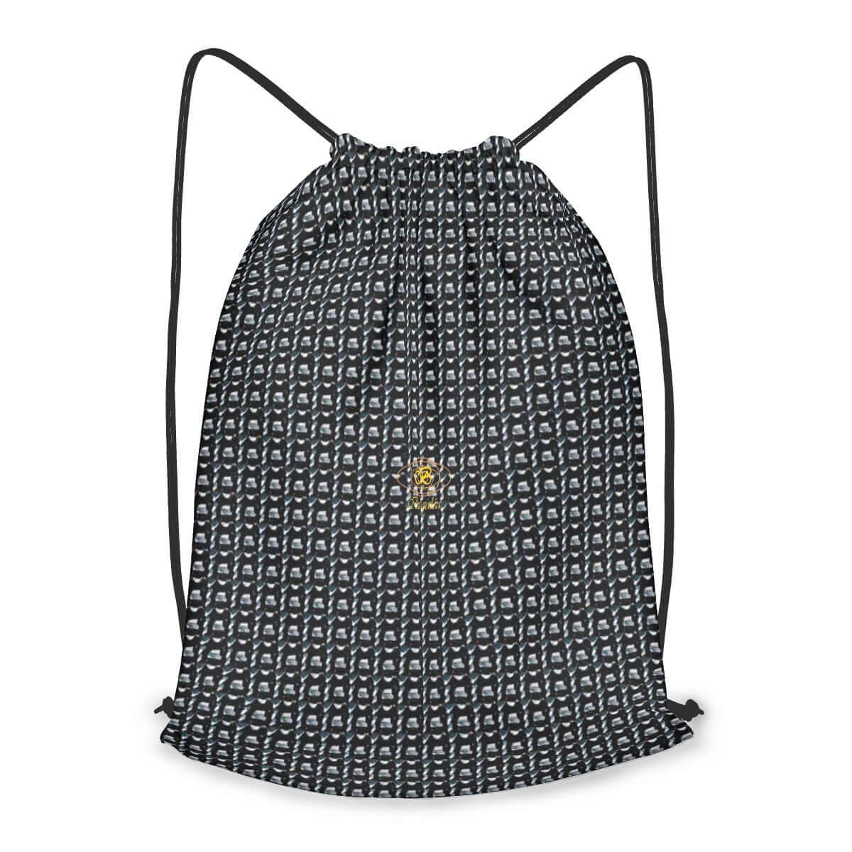 Un sac à dos pratique avec des cordons de serrage, orné de motifs élégants, parfait pour ajouter une touche de style à votre quotidien.