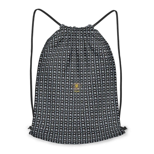 Un sac à dos pratique avec des cordons de serrage, orné de motifs élégants, parfait pour ajouter une touche de style à votre quotidien.