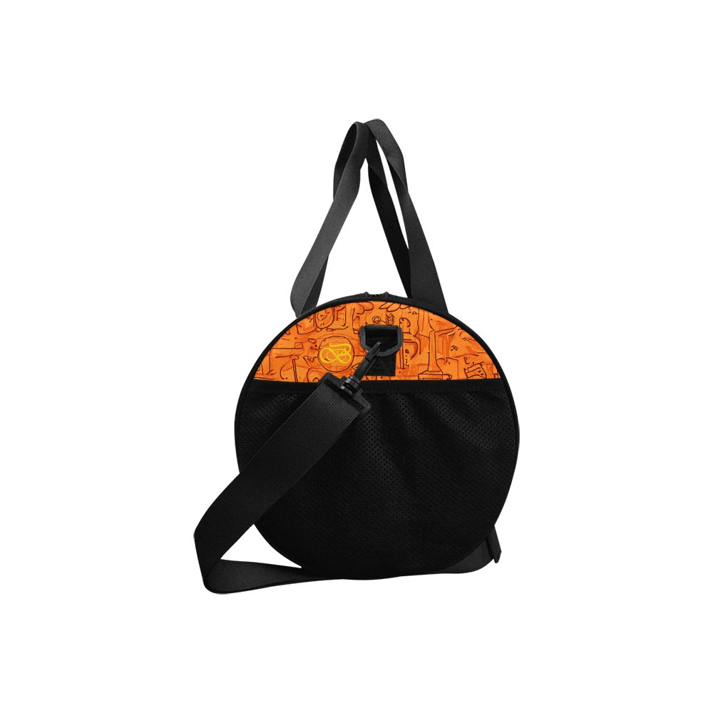 Sac Baluchon orange noir Bagaléa