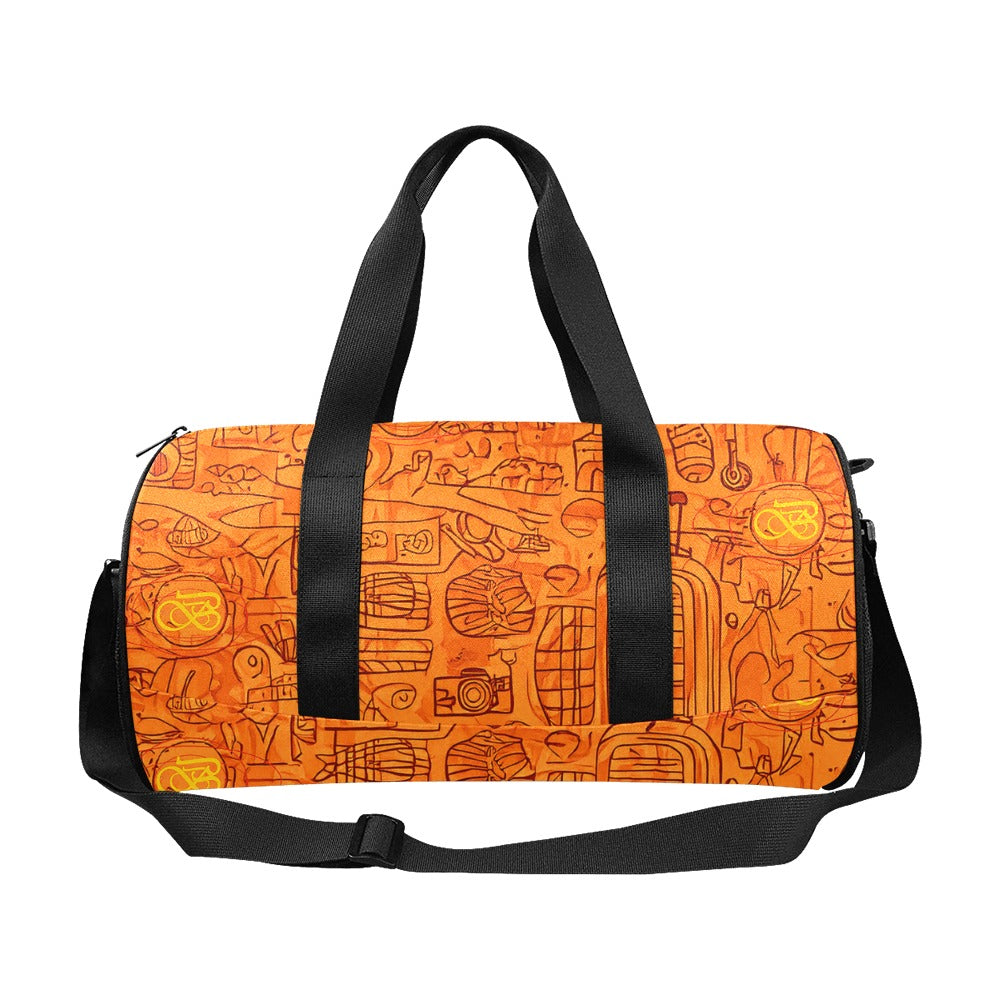 Sac Baluchon orange noir Bagaléa