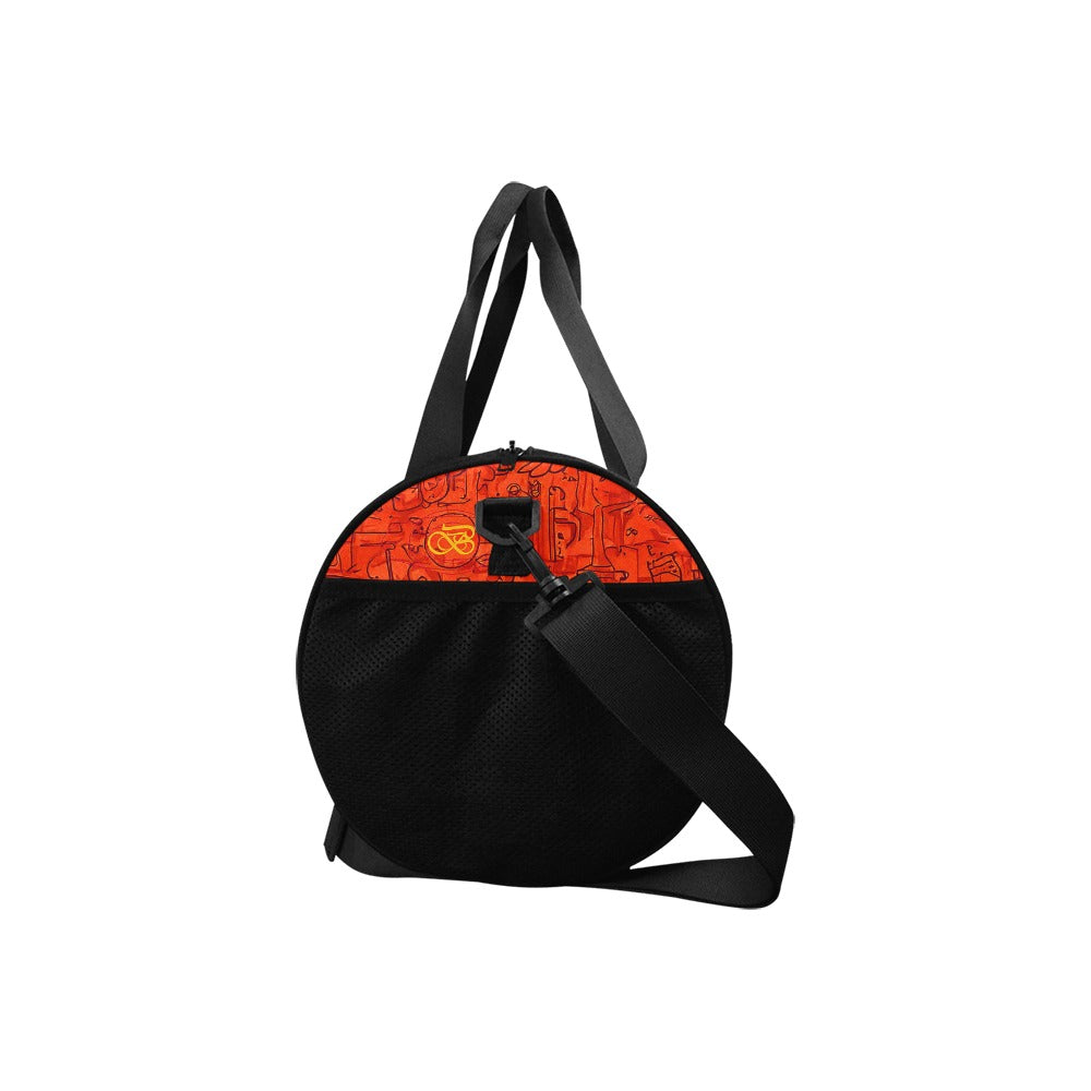 Sac Baluchon rouge orange noir Bagaléa