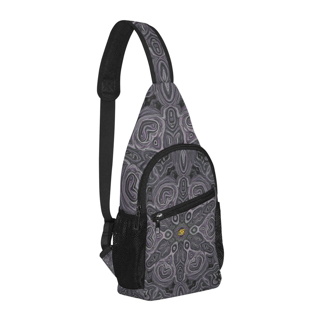 Sac De Poitrine Gris Motifs Bagaléa 