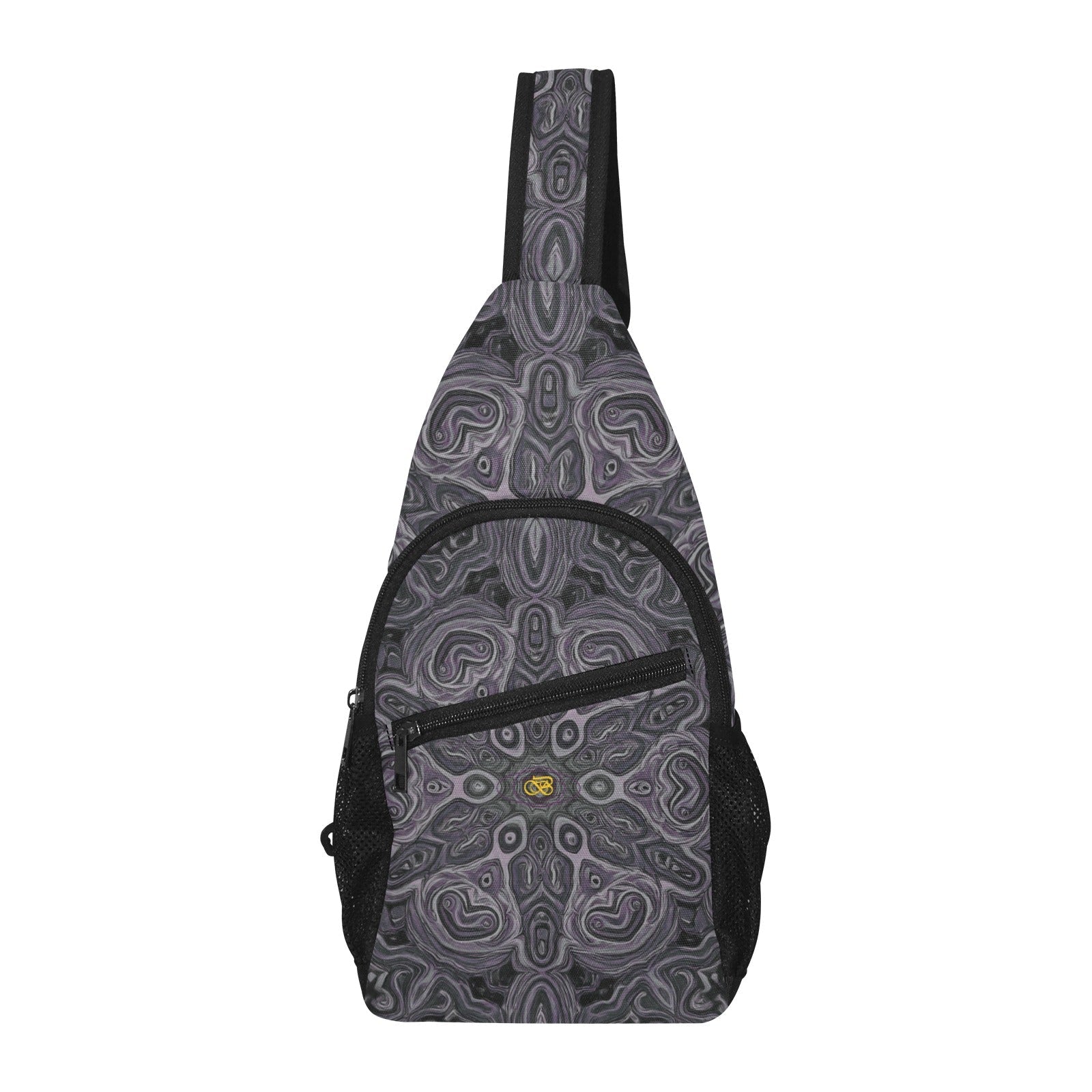 Sac De Poitrine Gris Motifs Bagaléa 
