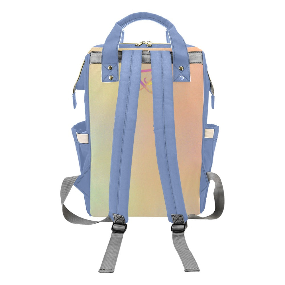 Sac à dos multiusage motif clair pastels Bagaléa résistant à l'eau