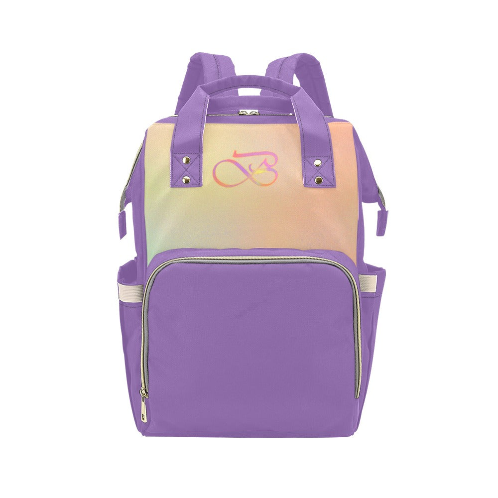 Sac à dos multiusage motif clair pastels violet Bagaléa