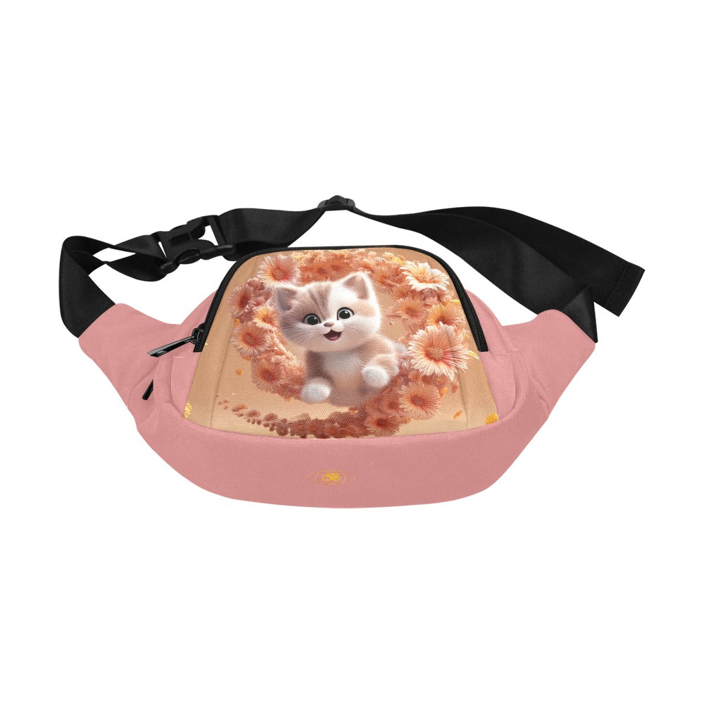 Flower Spiral Kitten Fanny Pack