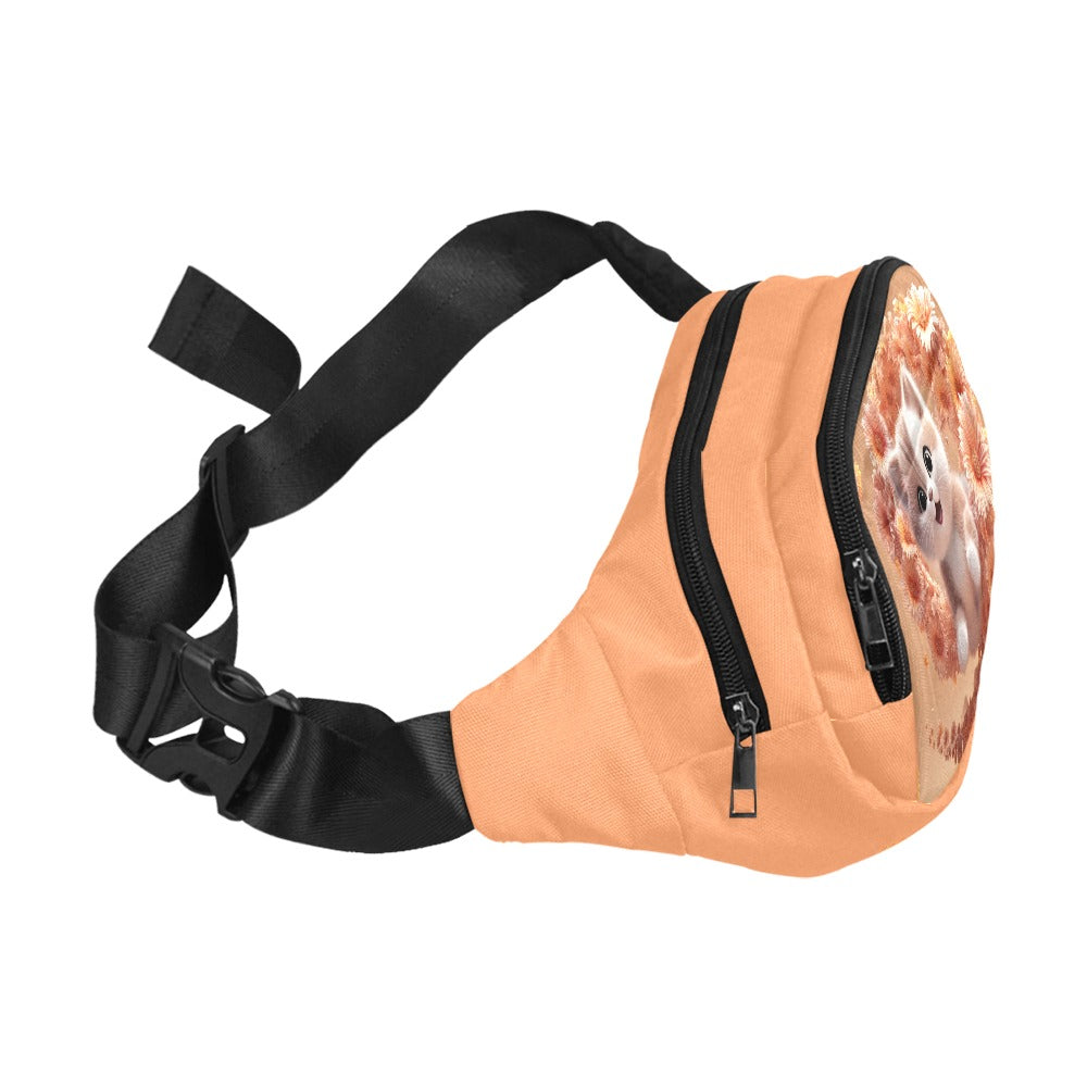 Flower Spiral Kitten Fanny Pack