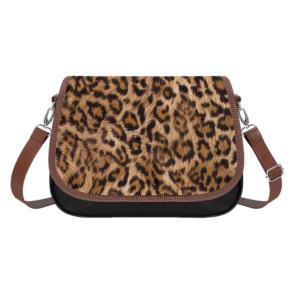 Sac En Cuir Motif Imprimé Léopard - #SacÀBandoulière #CuirPU #Mode2025 #AccessoiresDeMode #StyleÉlégant #SacTendance #FashionAddict #LookChic #SacLéo - Bagaléa