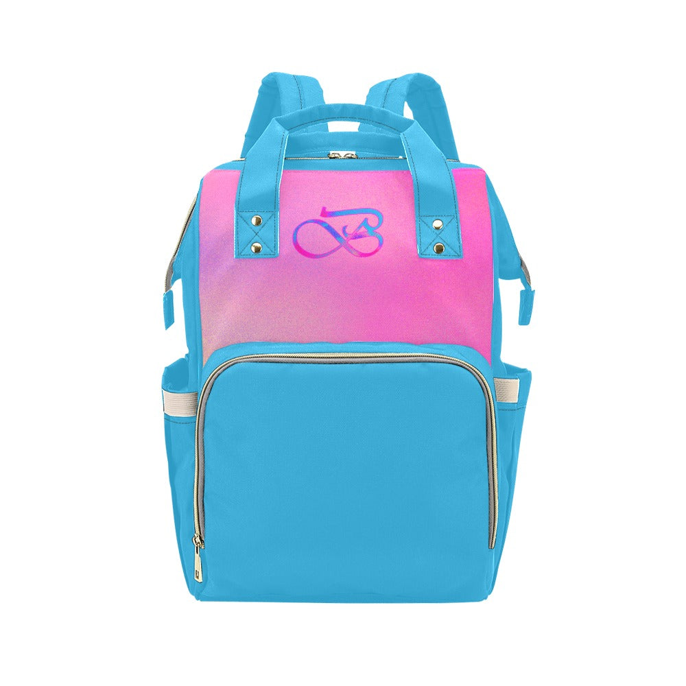 Sac À Dos Multiusage Motif Bleu Ciel Profond B Couleur Rose Dégradée Bagaléa