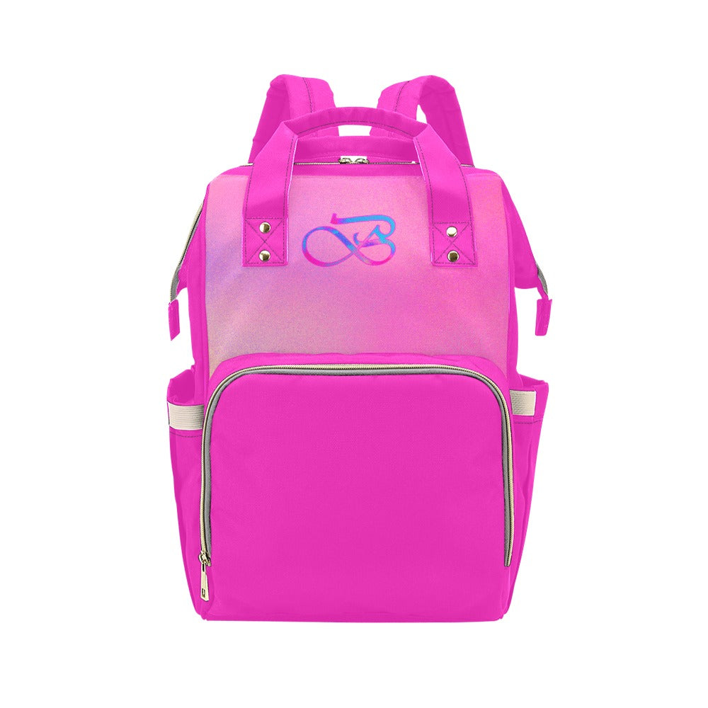 Sac À Dos Multiusage Motif Bleu Rose Profond B Couleur Rose Dégradée Bagaléa
