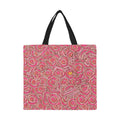 Sac fourre-tout en toile imprimée de grande capacité motifs roses psyché Bagaléa