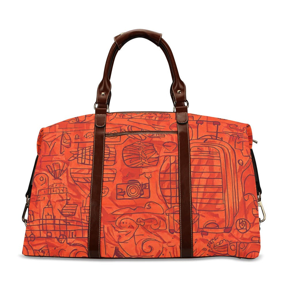 Sac motifs rouge orangé Bagalea