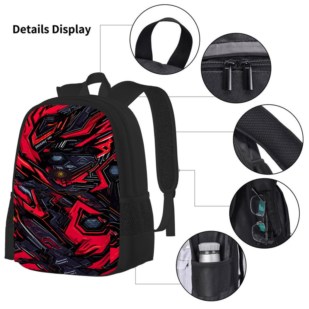 Galactic 3-piece bag set - Oxford backpack, insulated lunch bag & pencil case