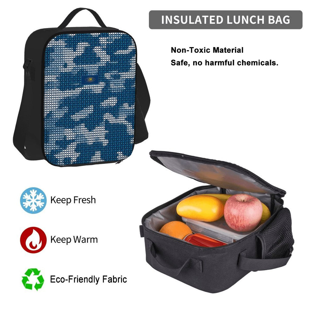 3-piece Ocean Camo Set – Oxford backpack, insulated lunch bag & pencil case