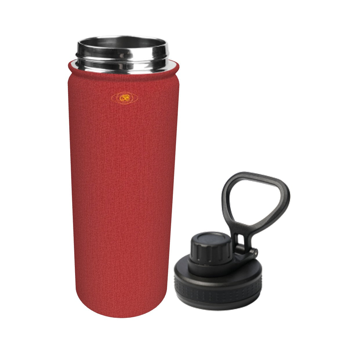 18oz Fire & Ember Stainless Steel Sport Water Bottle – Bagaléa | Leak-Proof Lid