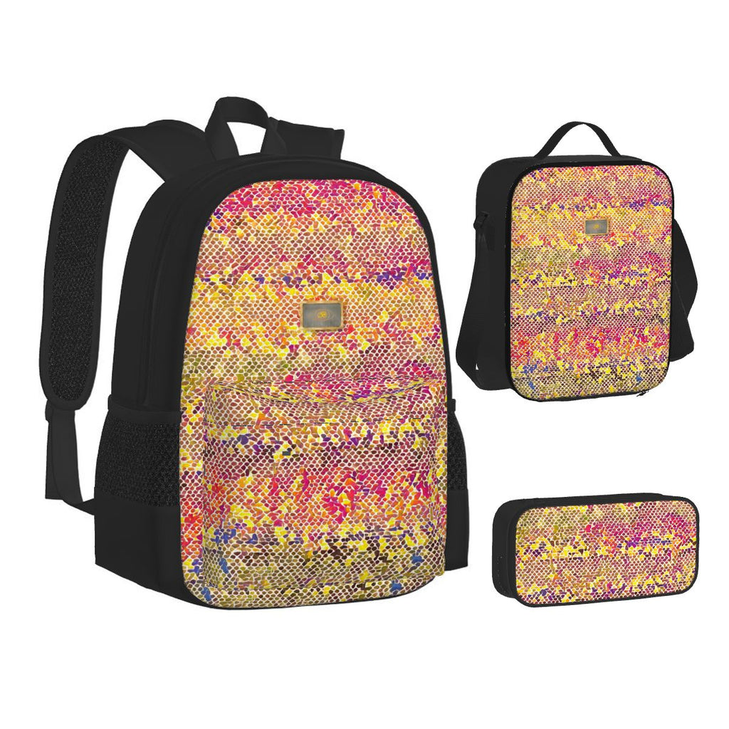 3-piece backpack, lunch bag & pencil case set – Splash Soleil | Bagaléa