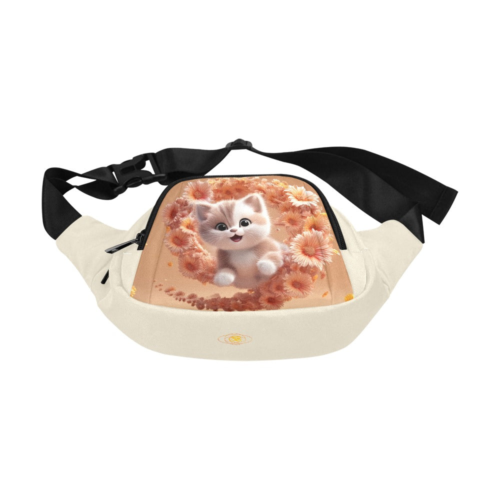 Flower Spiral Kitten Fanny Pack