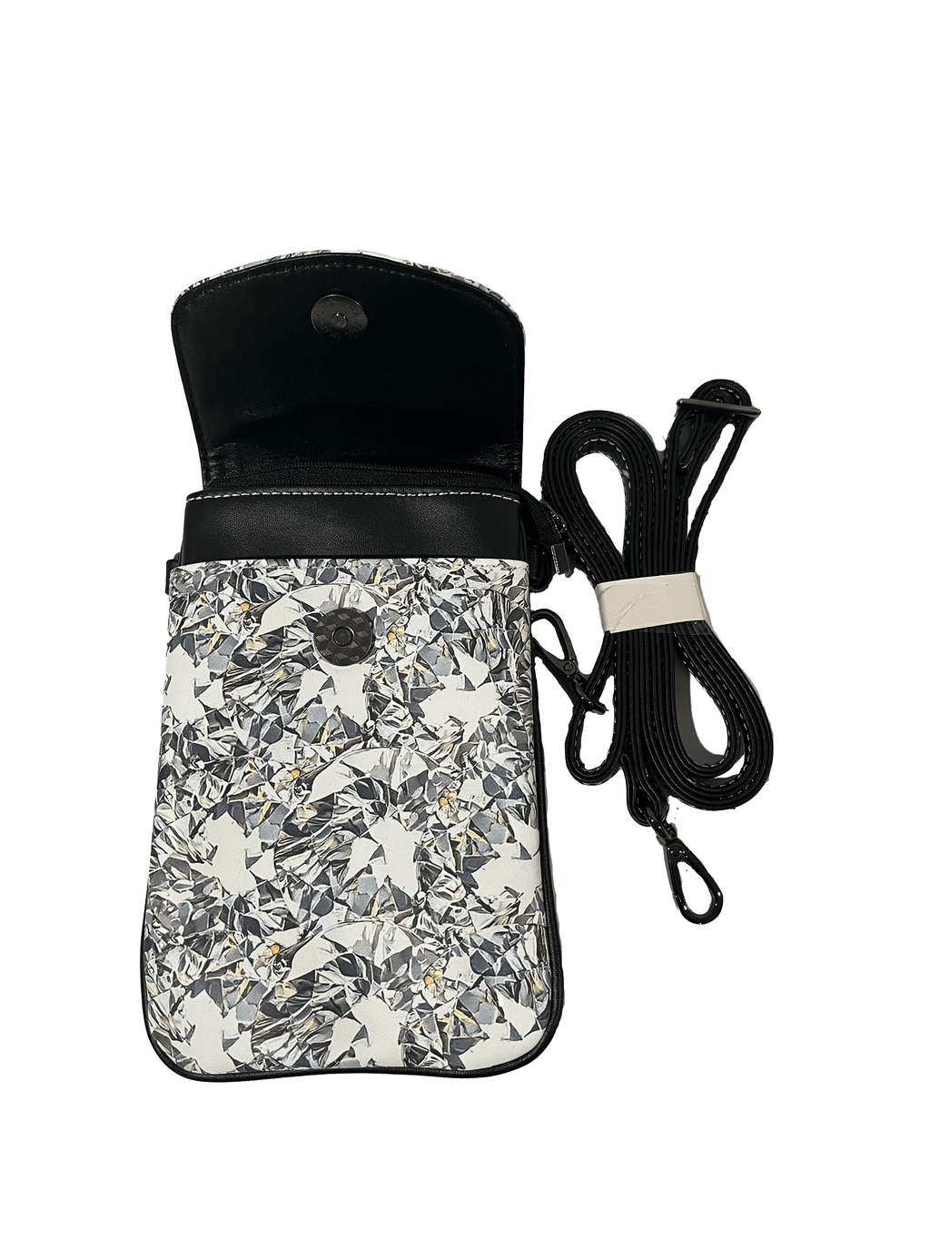 Women's Patterned Shoulder Bag – PU Microfiber Leather Phone Bag