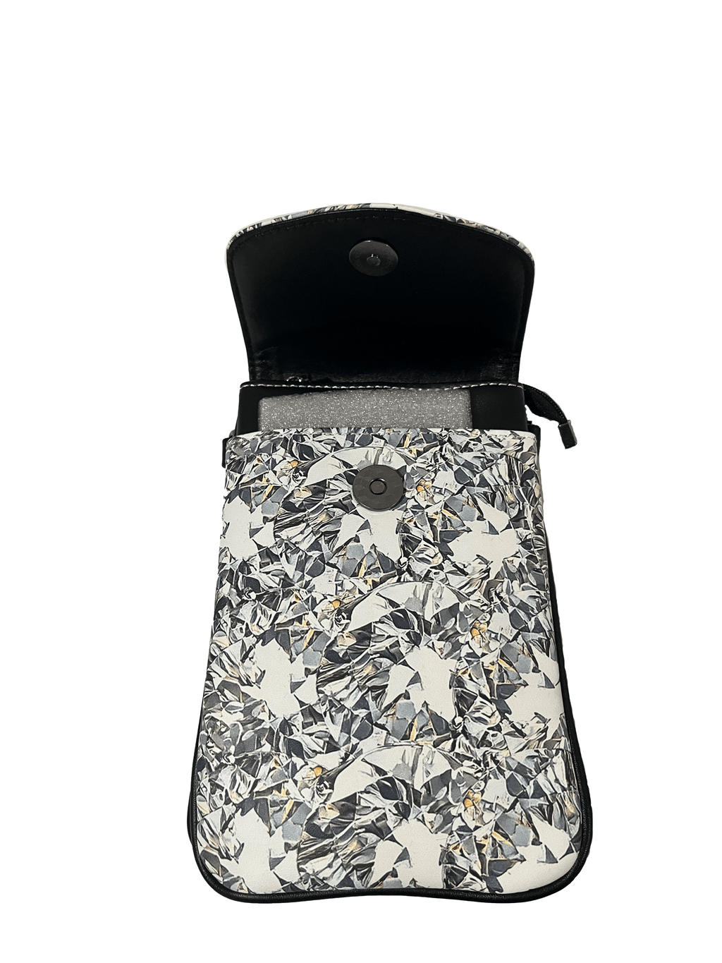 Women's Patterned Shoulder Bag – PU Microfiber Leather Phone Bag
