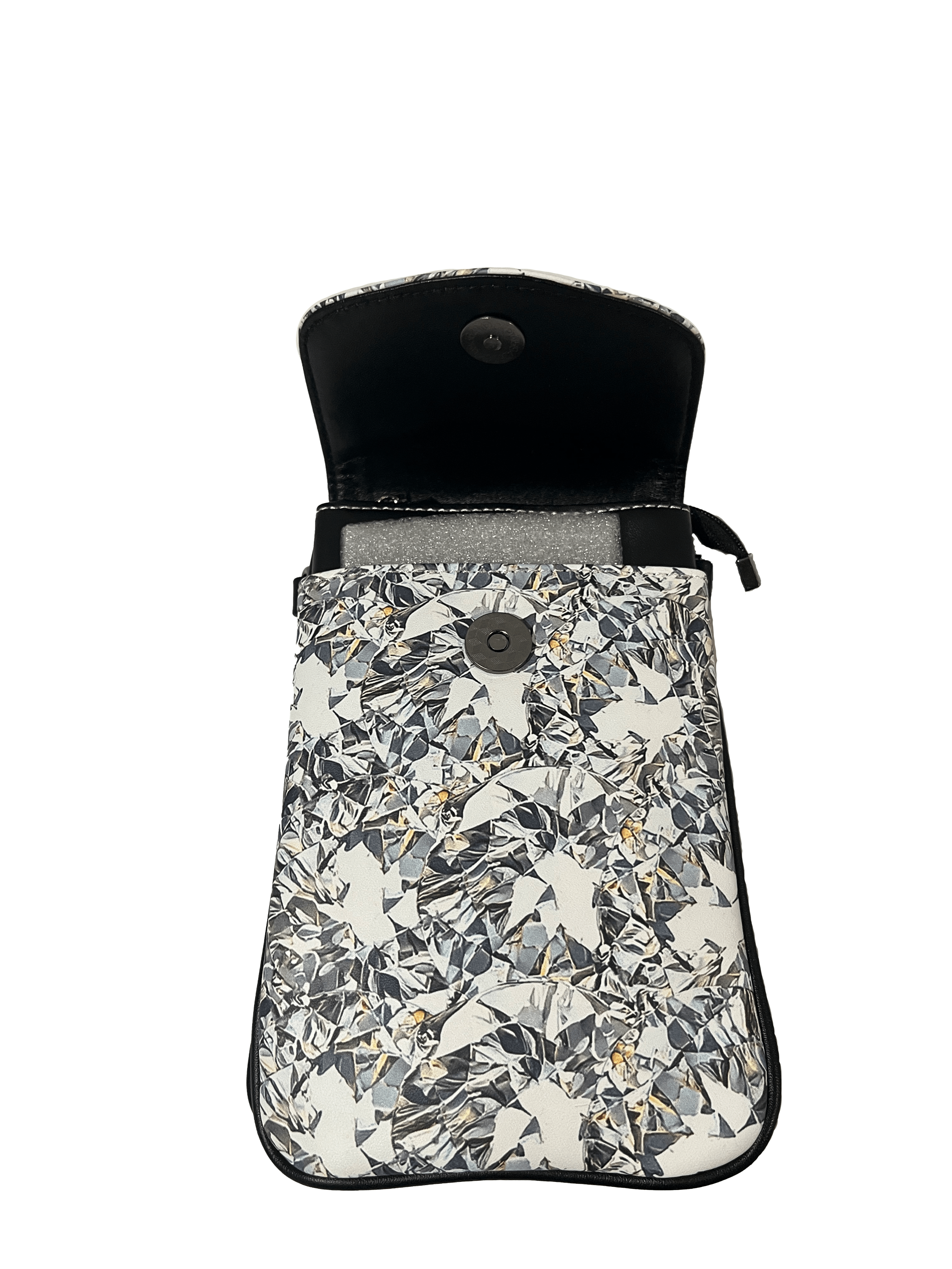 Women's Patterned Shoulder Bag – PU Microfiber Leather Phone Bag