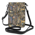 Mini sacoche bandoulière tendance – sac téléphone femme en cuir PU microfibre, vue de face | Bagaléa