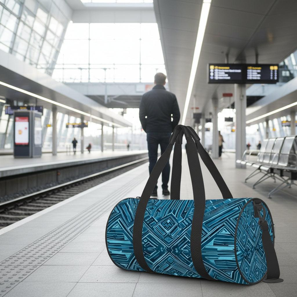 Sac Sport Voyage – Bleu Abstrait
