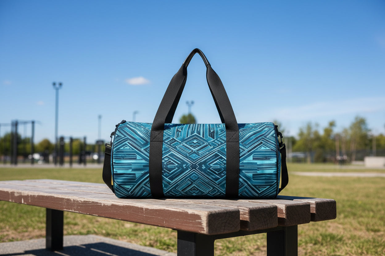 Sports Travel Bag – Abstract Blue