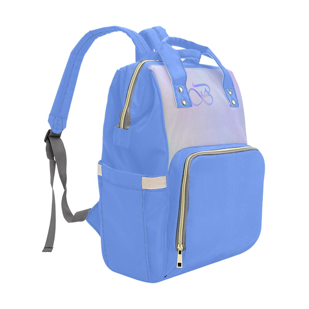 Sac À Dos Bleu Multiusage Motif B Couleur Céleste Bagaléa