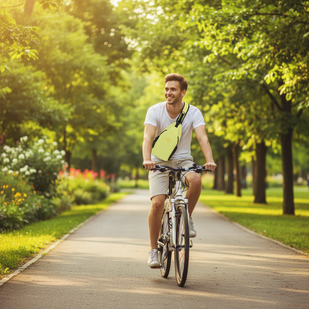 sac a dos devant jaune citron