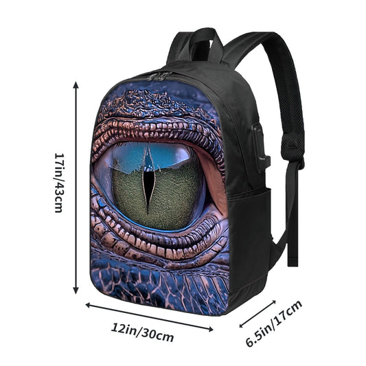Croco Eye Oxford Laptop Backpack