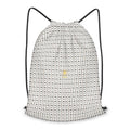 Sac à dos avec imprimé motif crochet, alliant style artisanal et praticité.