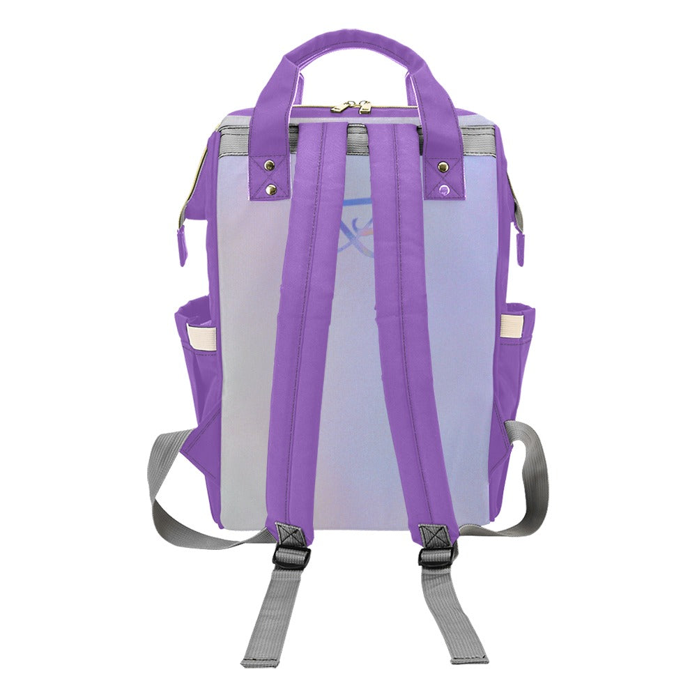 Sac À Dos Violet Multiusage Motif B Couleur Céleste Bagaléa