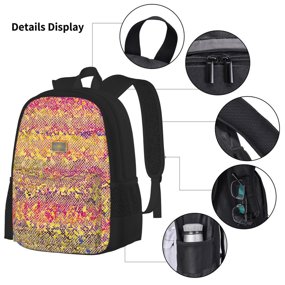 3-piece backpack, lunch bag & pencil case set – Splash Soleil | Bagaléa