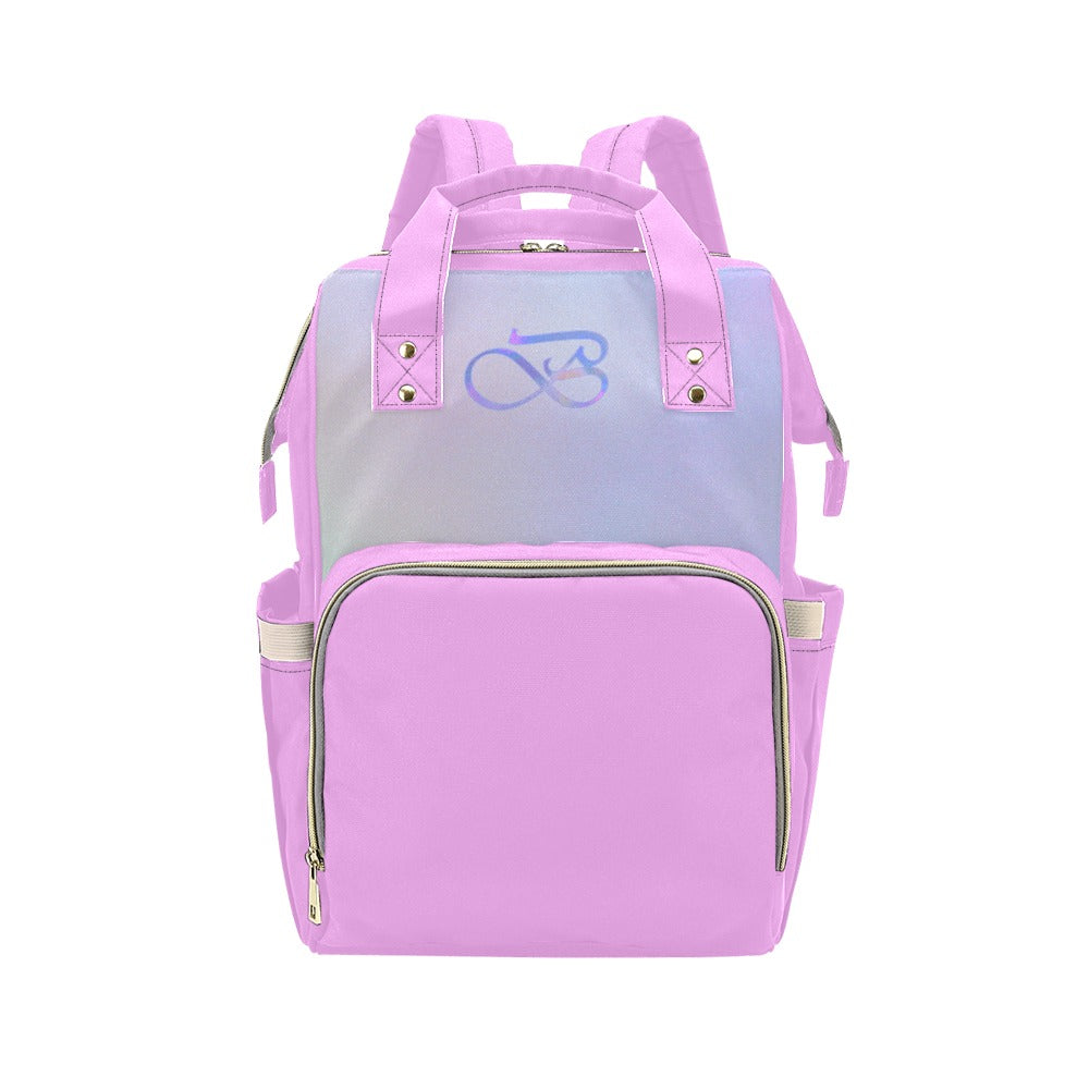 Sac À Dos Rose Multiusage Motif B Couleur Céleste Bagaléa