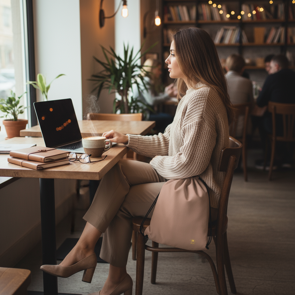 sac couleur mocha pour le travail