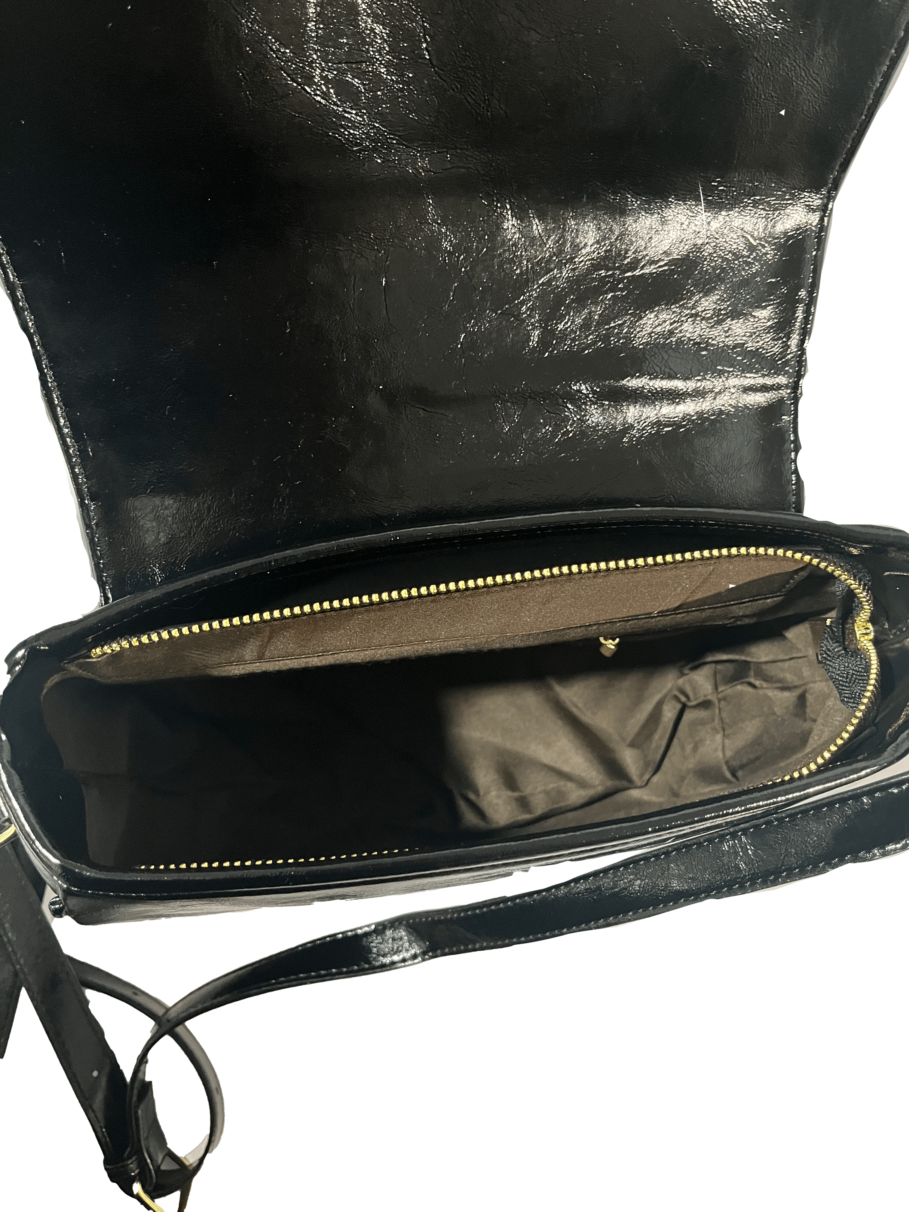 Black Cat Satchel - Women's PU Leather Shoulder Bag