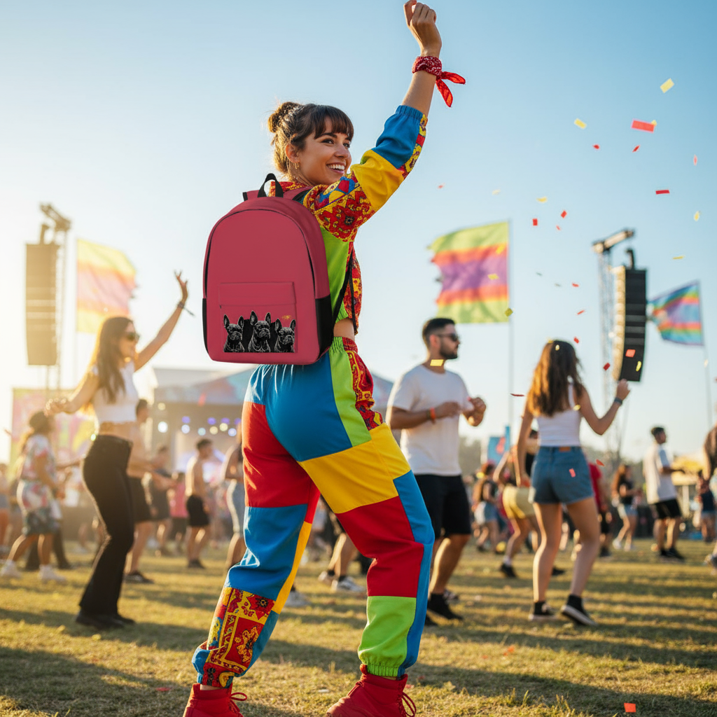 Scène sac coquelicot